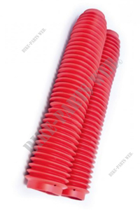 Forks boots red gaitors Honda XR250, XR350, XR400, XR600, NX650 - SOUFFLET FOURCHE 360/40-60MM RED